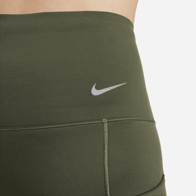 Leggings de tiro alto de 7/8 de sujeción firme con bolsillos para mujer Nike Go