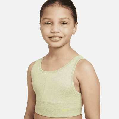 Nike Dri-FIT Swoosh Luxe Older Kids' (Girls') Sports Bra. Nike UK