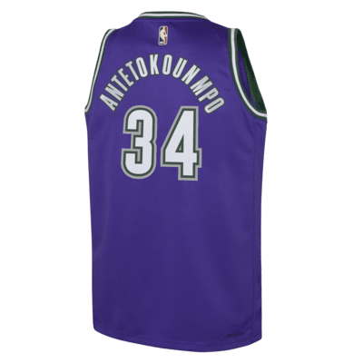 Giannis Antetokounmpo Milwaukee Bucks Older Kids' Nike Dri-FIT NBA ...