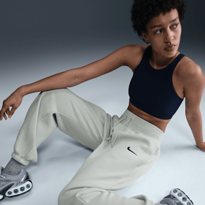 Inter Milan Phoenix Fleece Women's Nike Football High-Waisted Oversized Pants