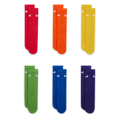 Chaussettes mi-mollet Nike Dri-FIT Performance Basics pour enfant (6 paires)