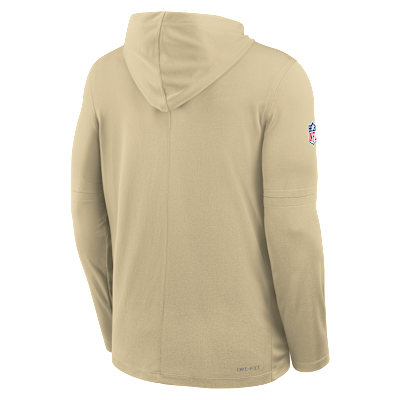 Playera de manga larga Nike Dri-FIT de la NFL con gorro para hombre New Orleans Saints Pass Accuracy