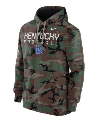 Мужское худи Kentucky Wildcats Military Appreciation Club Men’s Nike College Pullover Hoodie