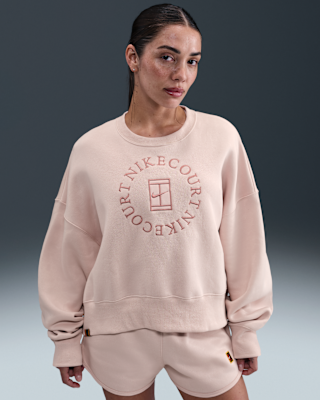 NikeCourt Heritage Phoenix Fleece Women's Over-Oversized Crew-Neck Sweatshirt