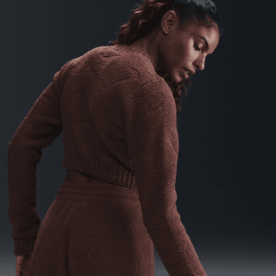 Playera de manga larga de tejido Knit ajustada para mujer Nike Sportswear Phoenix Cozy Bouclé