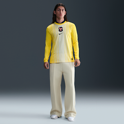 FFF 2025/26 Stadium Goalkeeper Men's Nike Dri-FIT Football Replica Long-Sleeve Shirt