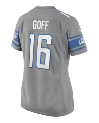 Men's Nike Jared Goff Blue Detroit Lions Player Game Jersey