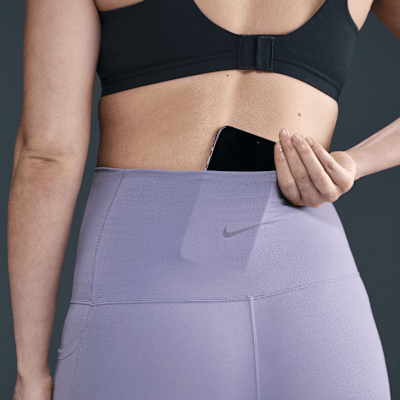 Nike (M) One Mallas cortas de talle alto con bolsillos de 20 cm Dri-FIT (Maternity) - Mujer