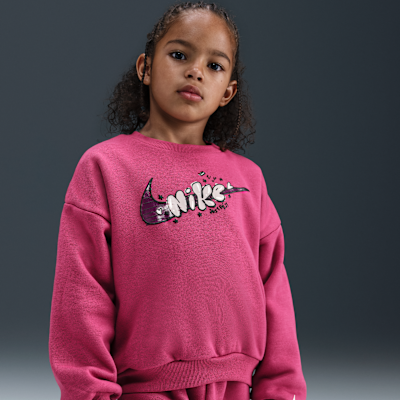 Nike Essentials Little Kids' Graphic Crew and Cargo Pants Set