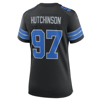 Jersey de fútbol americano Nike de la NFL Game para mujer Aidan Hutchinson Detroit Lions