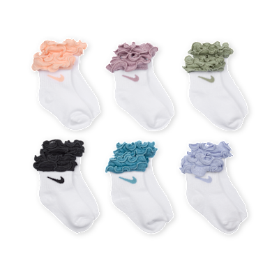 Nike Baby (12-24M)/Toddler Ruffled Socks (6 Pairs)