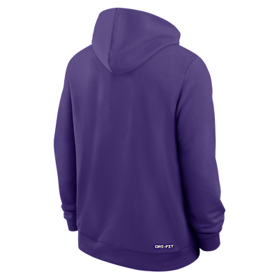 LSU Sideline Men's Nike Dri-FIT College Pullover Hoodie