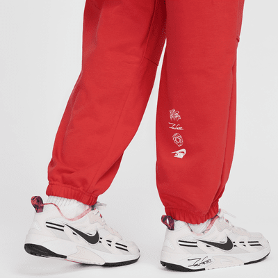 Nike Sportswear Breaking Oversize-French-Terry-Hose mit mittelhohem Bund (Damen)