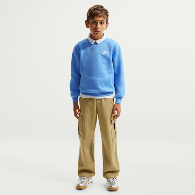 Sudadera para niños talla grande Nike Sportswear Club Fleece