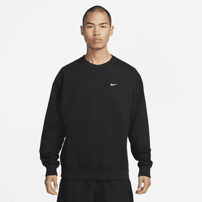 เสื้อคอกลมผ้าเฟรนช์เทรีผู้ชาย Nike Solo Swoosh