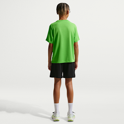 Playera de entrenamiento de manga corta Dri-FIT para niño talla grande Nike Multi