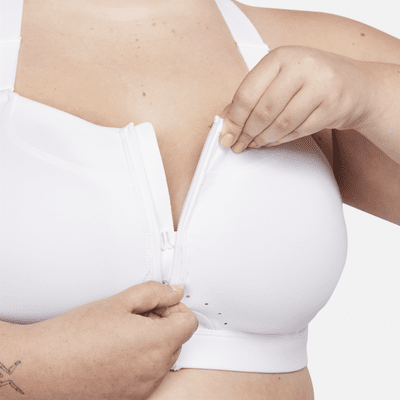 Brassière de sport rembourrée à maintien supérieur avec zip avant Nike Alpha pour femme