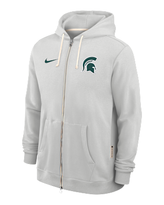 Мужское худи Michigan State Sideline Nike Dri-FIT College Full-Zip Hoodie