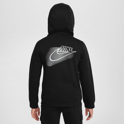 Nike Sportswear Standard Issue kapucnis polárpulóver nagyobb gyerekeknek (fiúknak)