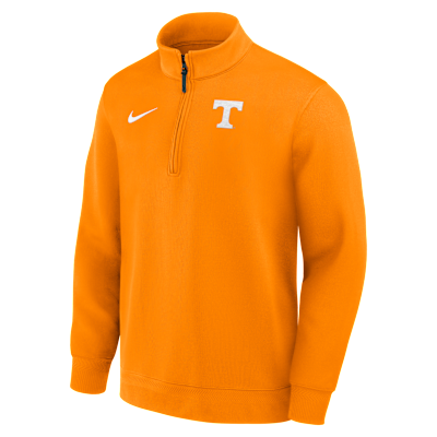 Playera de manga larga universitaria Nike Dri-FIT de medio cierre para hombre Tennessee Coaches