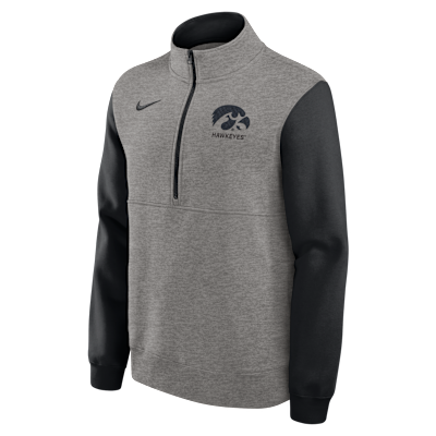 Iowa Club Men's Nike College 1/2-Zip Crew