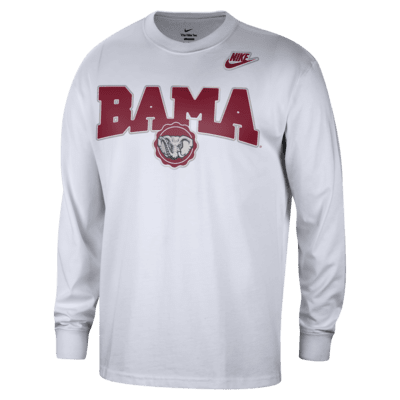 Alabama Max90 Men's Nike College Crew-Neck Long-Sleeve T-Shirt