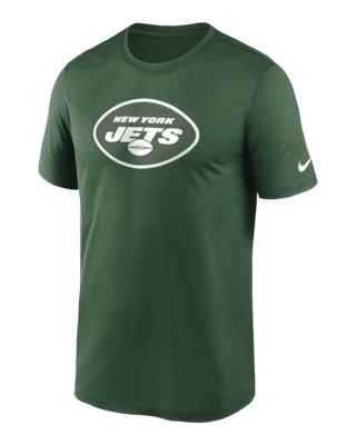 Nike NY Jets Dri-Fit Striped Polo Logo Shirt MED.