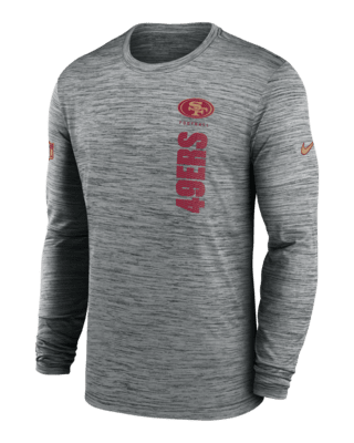 Мужская футболка San Francisco 49ers Sideline Velocity Nike Dri-FIT NFL Long-Sleeve