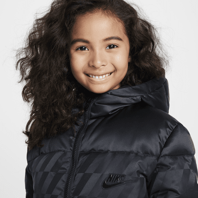 Nike Little Kids' Jacquard Hazard Stripe Puffer Jacket