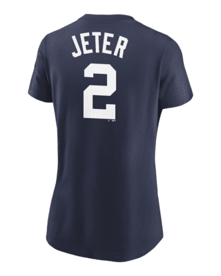 Nike Women's New York Yankees Salute The Captain Derek Jeter Navy Slim Fit  Shirt