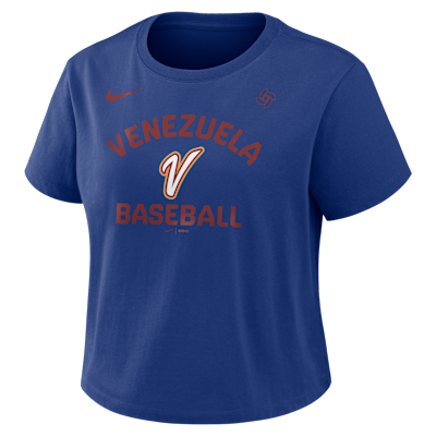 Venezuela National Baseball Team 2026 World Baseball Classic Mod Women's Nike Cropped T-Shirt
