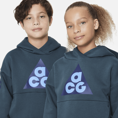 Sudadera con gorro sin cierre para niños talla grande Nike ACG Icon Fleece