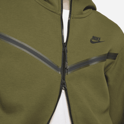 nike tech hoodie olive green