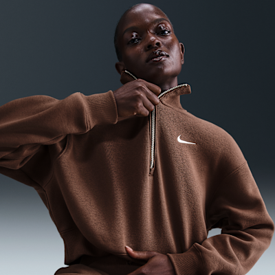 Nike Sportswear Phoenix Fleece Women's 1/4-Zip Cropped Sweatshirt
