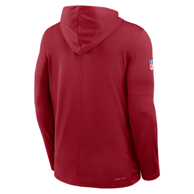 Arizona Cardinals Pure Fury Sideline Men's Nike Dri-FIT NFL Long-Sleeve Hooded Top