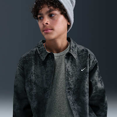 Nike Sportswear Metro Ground Older Kids' (Boys') Button-Down Top