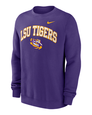 Мужские  LSU Arch Nike College Pullover Crew