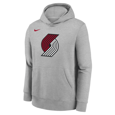 Portland Trail Blazers Club Fleece Big Kids' Nike NBA Pullover Hoodie