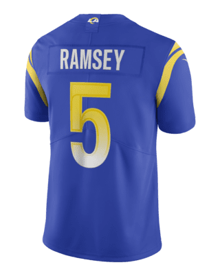 Nike Rams 5 Jalen Ramsey White Vapor Untouchable Limited Men Jersey