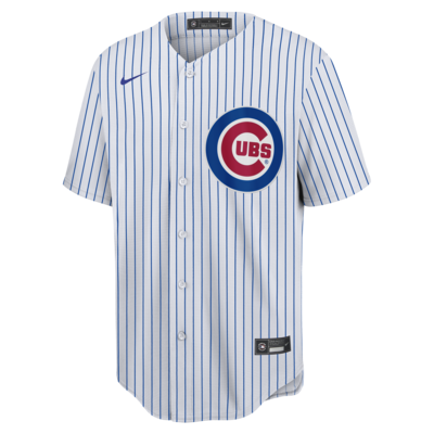 Buy the Mens Blue Chicago Cubs Short Sleeve Baseball MLB Jersey Size Medium