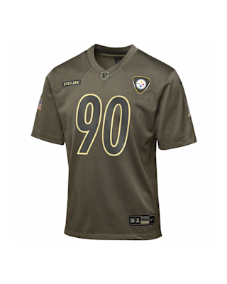 Детские джерси T.J. Watt Pittsburgh Steelers Salute to Service Big Kids’ Nike NFL Game Jersey