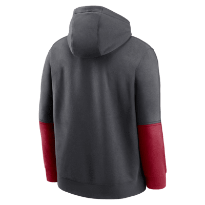 Sudadera con gorro sin cierre universitaria Nike para hombre Alabama Crimson Tide Sideline Team Issue Club