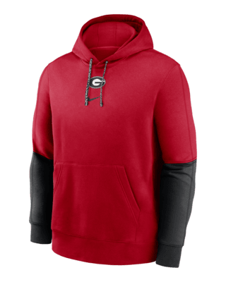 Мужское худи Georgia Bulldogs Sideline Team Issue Club Nike College Pullover Hoodie