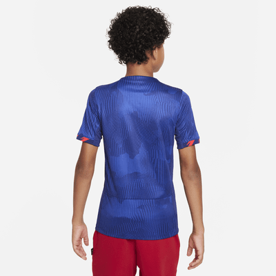 Jersey de fútbol Nike Dri-FIT para niño talla grande USMNT 2023 Stadium visitante