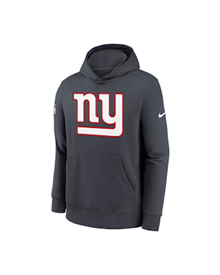Детское худи New York Giants Sideline Club Big Kids' Nike NFL Pullover Hoodie