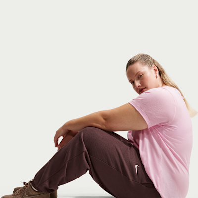Pants de entrenamiento oversized de cintura alta para mujer (talla grande) Nike Sportswear Phoenix Fleece