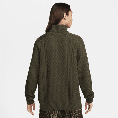 Suéter de cuello alto de tejido Knit trenzado para hombre Nike Life