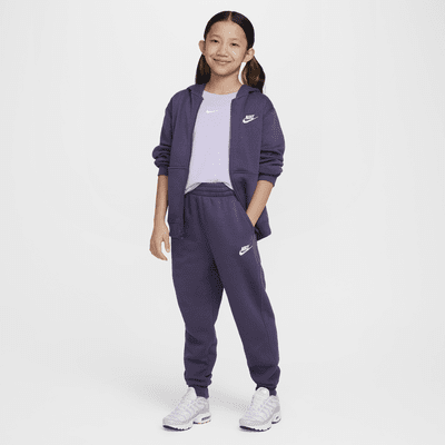 Nike Sportswear Club Fleece Older Kids' (Girls') High-Waisted Fitted Trousers