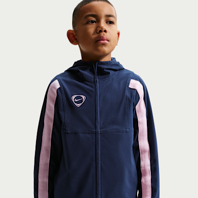 Chamarra de fútbol de tejido Woven Repel para niños talla grande Nike Energy
