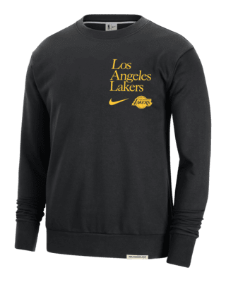 Мужской свитшот Los Angeles Lakers Standard Issue Nike Dri-FIT NBA Crew-Neck